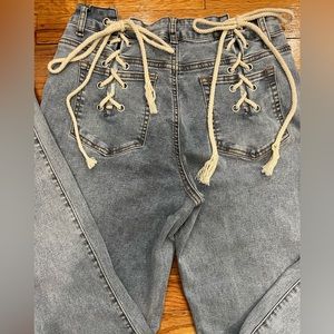 SHEIN SXY Laced Jeans